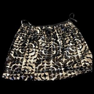 Sequined mini skirt